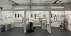 Quantum's air source heat pump renewable training facility