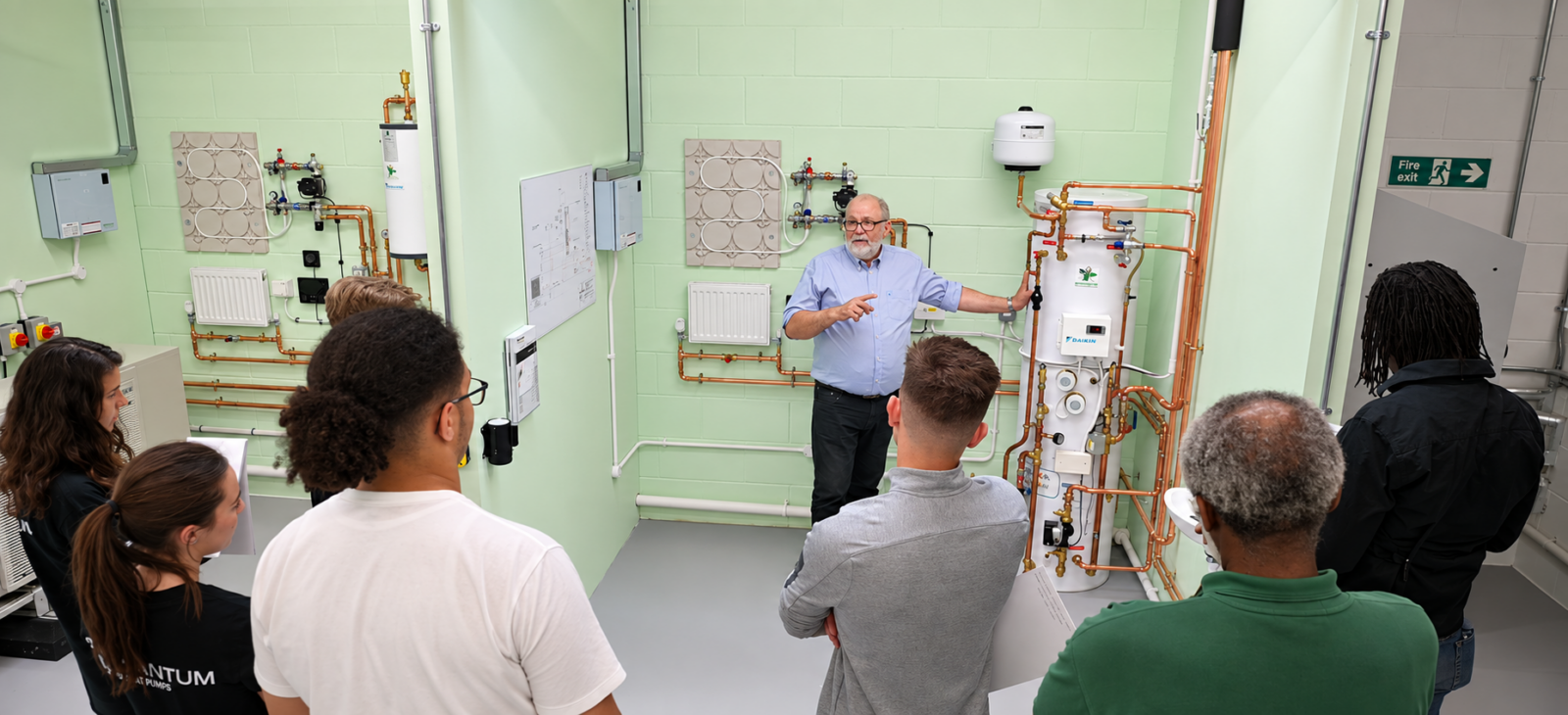 Plumbing Training Demonstration in Industrial Classroom